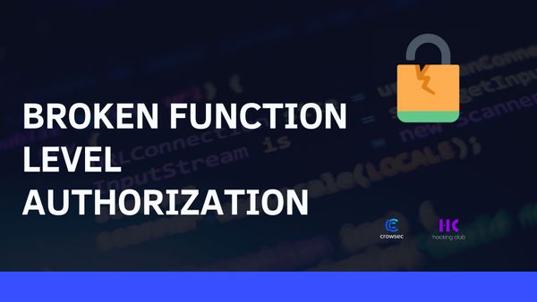 OWASP TOP 10 API - Broken Function Level Authorization
