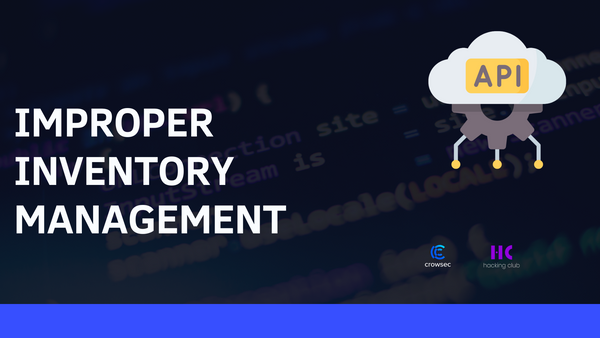 OWASP TOP 10 API - Improper Inventory Management